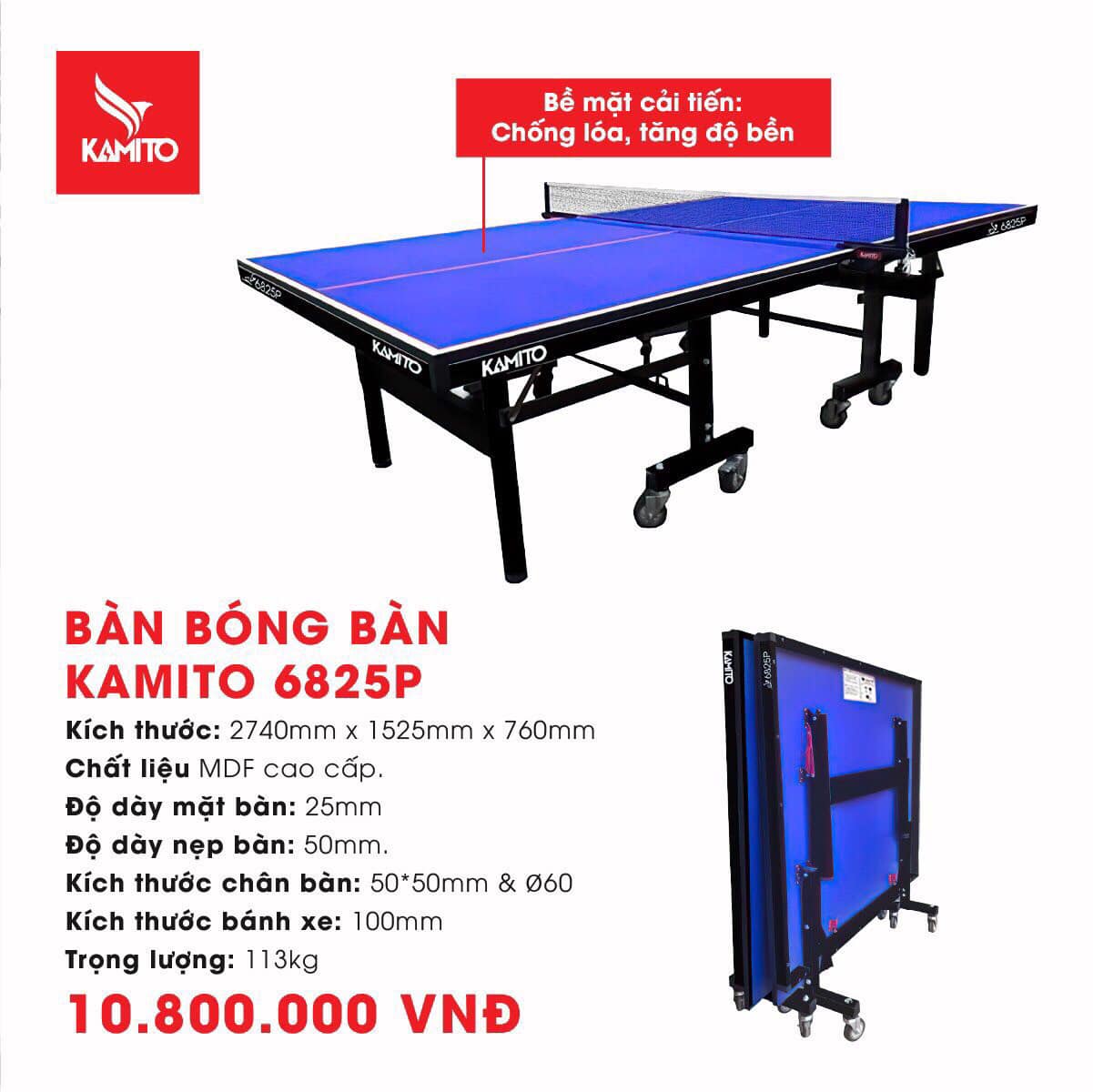 Bàn KAMITO 6825P