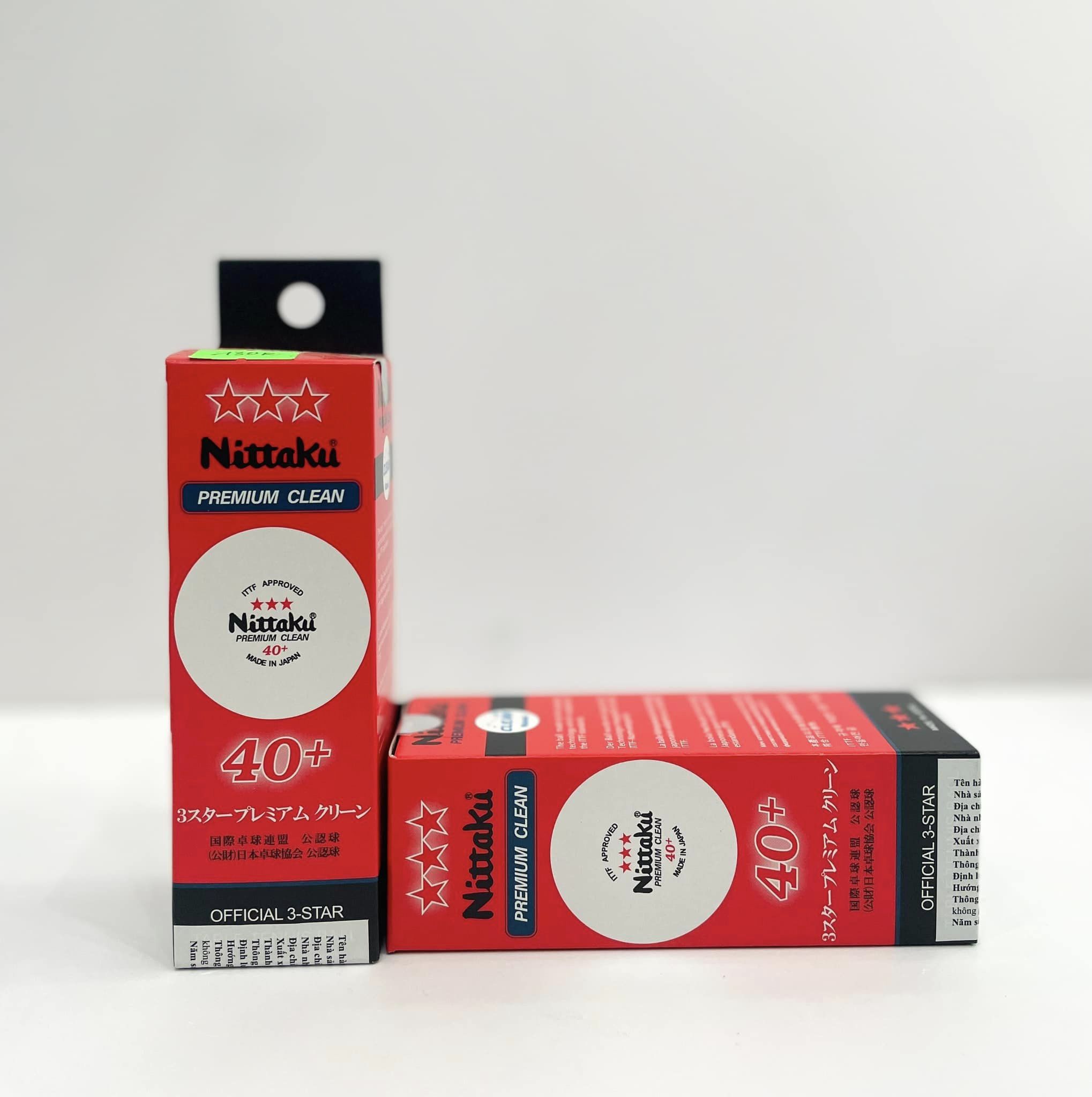 Bóng thi đấu Nittaku Premium 3 sao 40+ (3 quả)